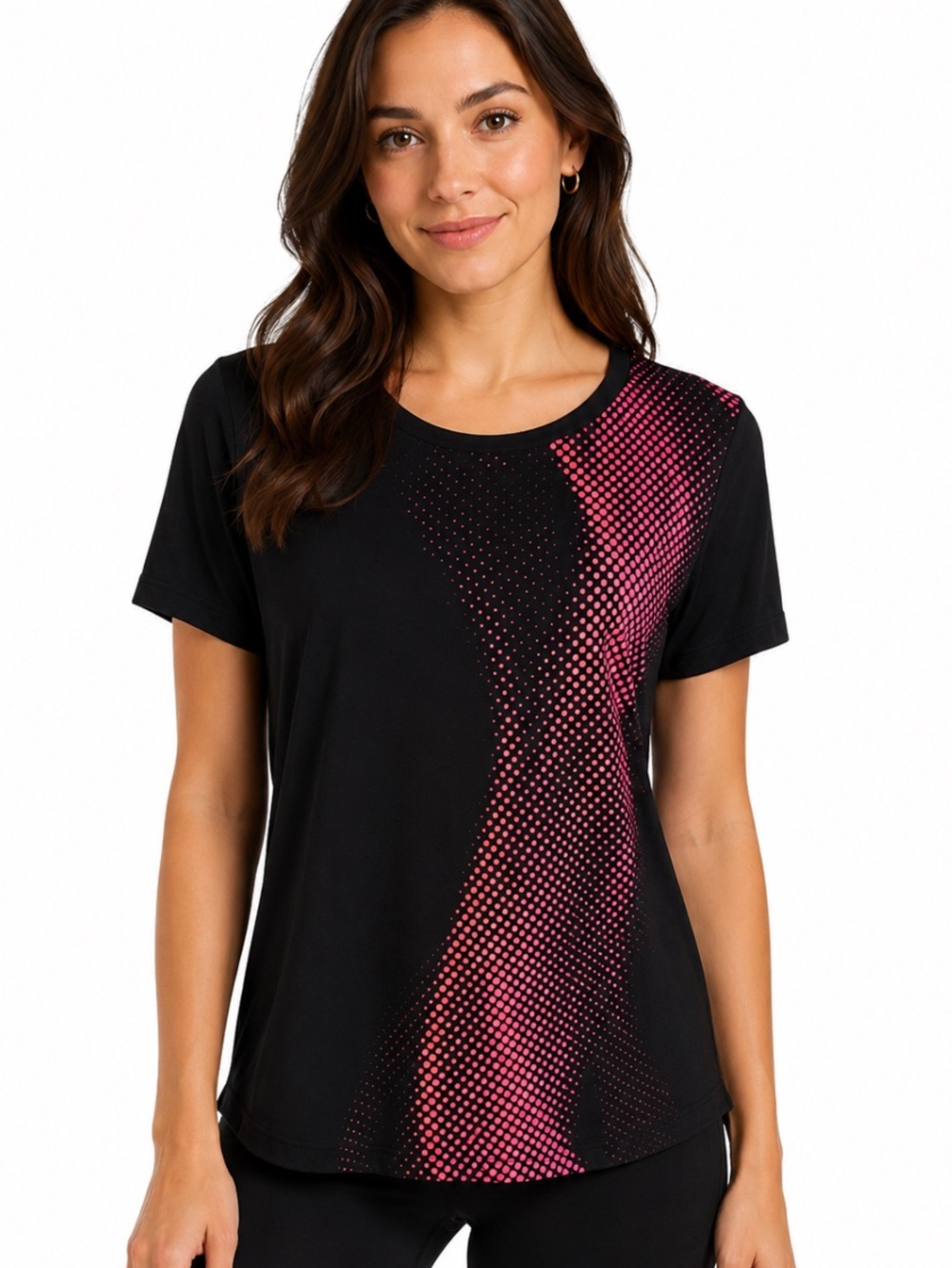 XERSION Black & Neon Pink Quick-Dri Performance Tank Top Tee  XS